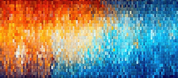Foto colore digitale di sfondo a mosaico grafico a pixel astratto generare immagine ai