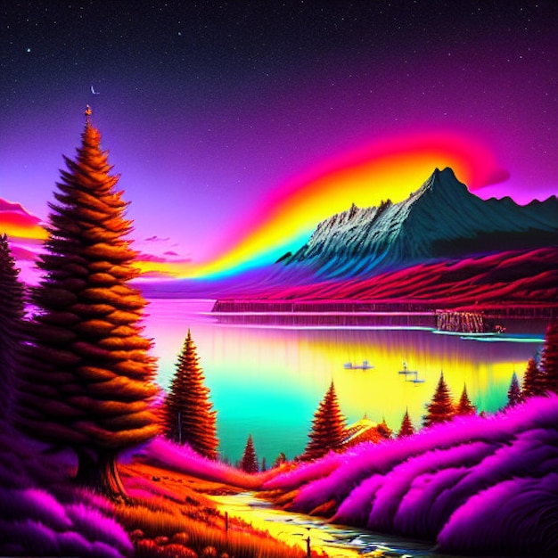 Digital Colorful Nature