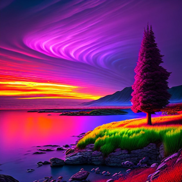 Digital Colorful Nature