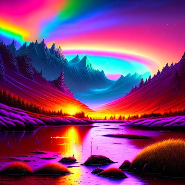 Digital Colorful Nature