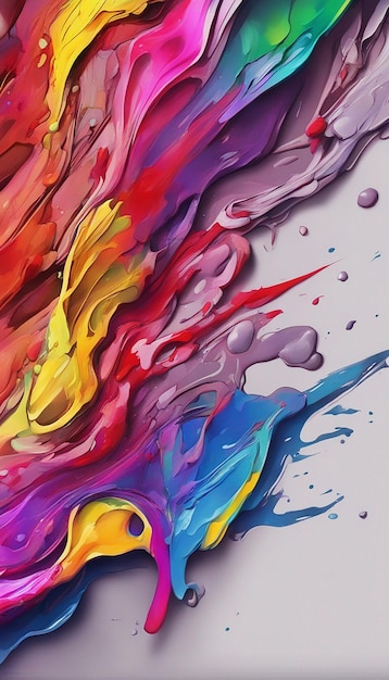 Digital Colorful Paint Wallpaper