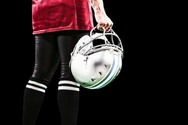 Digital composite of american football player