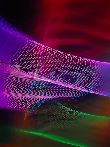 Digital composite image of light trails