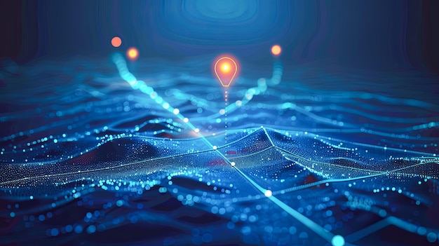 針落地圖的數碼連接結構 位置 網絡連接結結構 3D染技術