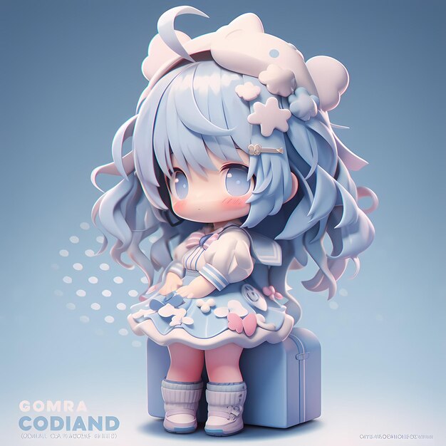 digital cute anime chibi girl fashion enchanting characters captivating designs come life 655090 1624