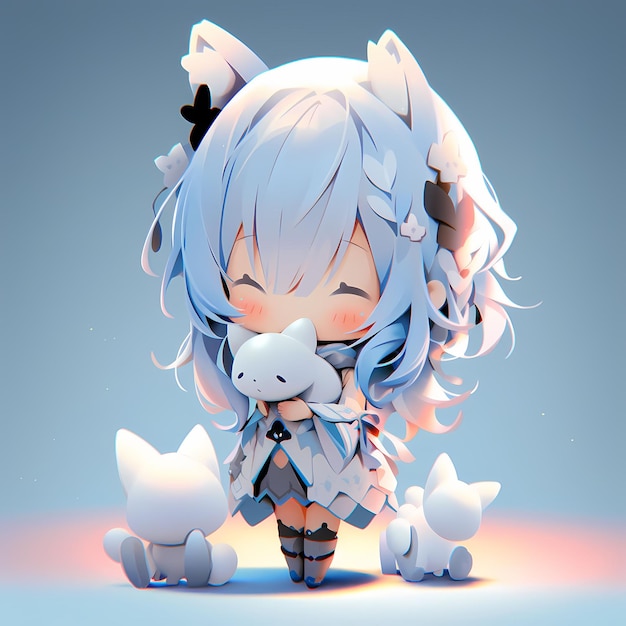 Digital Cute Anime Chibi Girl Fashion Enchanting characters and captivating designs come to life