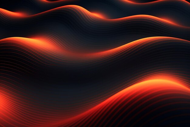 Digital dark wavy background