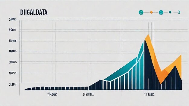 Photo digital data analysis chart