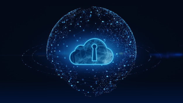 Digital data network connections cloud computing and global communication