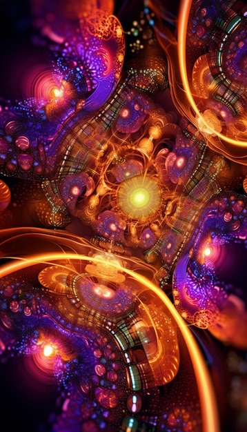 digital energy fractal graphic