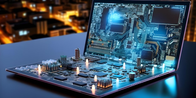 सॉफ़्टवेयर विकास में वर्चुअल कोडिंग बोर्ड के लिए लैपटॉप स्क्रीन का उपयोग करने वाला डिजिटल इंजीनियर संकल्पना: सॉफ़्टवेयर विकास वर्चुअल कोडिंग बोर्ड डिजिटल इंजीनियरिंग लैपटॉप स्क्रीन कोडिंग उपकरण