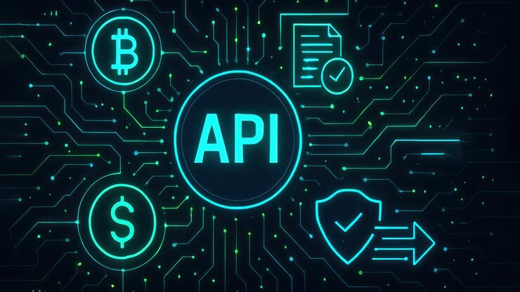 Photo the digital environment with api surrounded by icons and data flows on a dark background application programming interface api api programming