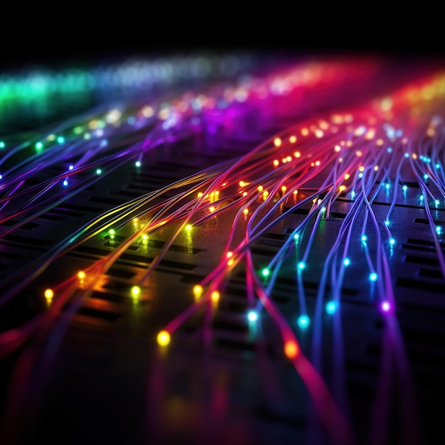 digital fiber optic cable with high speed data transfer in cables