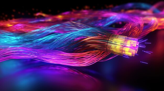 digital fiber optic cable with high speed data transfer in cables