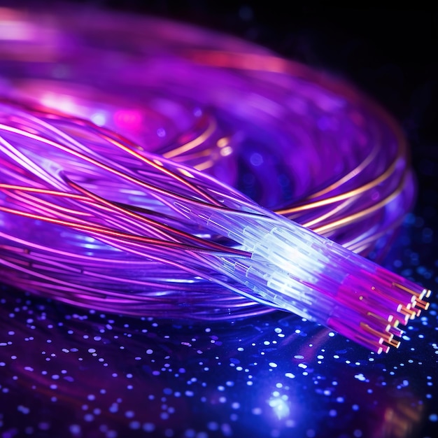 Фото Цифровой оптоволоконный кабель с высокоскоростной передачей данных по кабелям