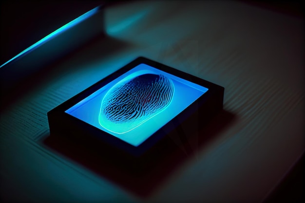 Photo digital fingerprint concept ai generated