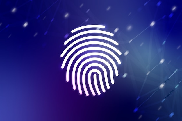 Digital fingerprint for network and security concept