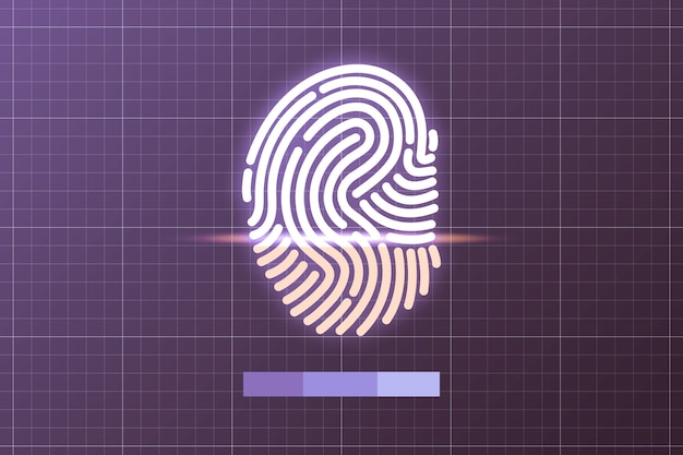 Digital fingerprint for network and security concept