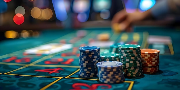 Digital Gambling Online Casino Table Games with Cards and Chips for Betting  Concept Online Gambling Casino Games Card Games Betting Chips Virtual  Casinos | Premium AI-generated image
