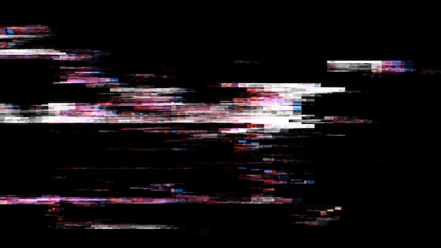 Digital glitch background Abstract noise effect Computer screen error Technical problem Computer virus No television signal 3D rendering