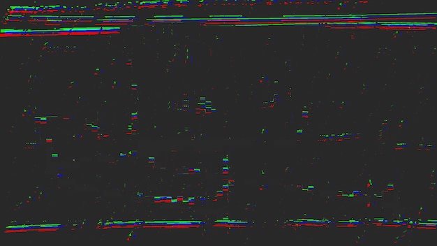 Photo digital glitch and static television noise effects, visual effect of vhs defects, artifacts and noise, retro background. elegant and retro 3d illustration style for tv and movie theme