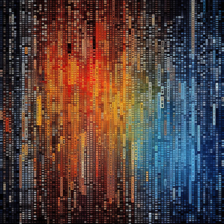 Photo digital glitch texture background