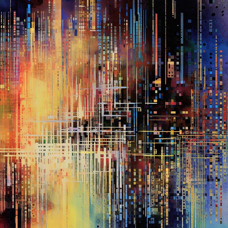 Photo digital glitch texture background