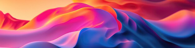 Digital gradients smoothly merge into dynamic compositions