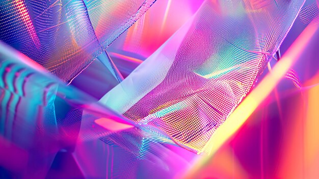 Digital holographic linear geometric abstract background