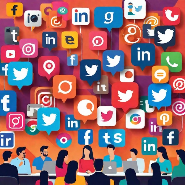 Orizzonti digitali che navigano nel paesaggio dei social media