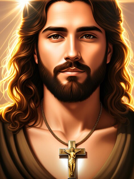 digital illustration of jesus christ