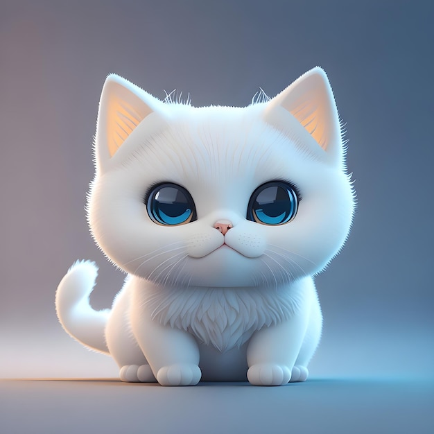 写真 デザインや広告素材に最適なトラ猫のデジタル イラスト 猫 ホワイト