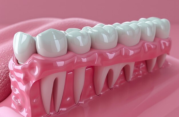 사진 치아 다리의 디지털 이미지