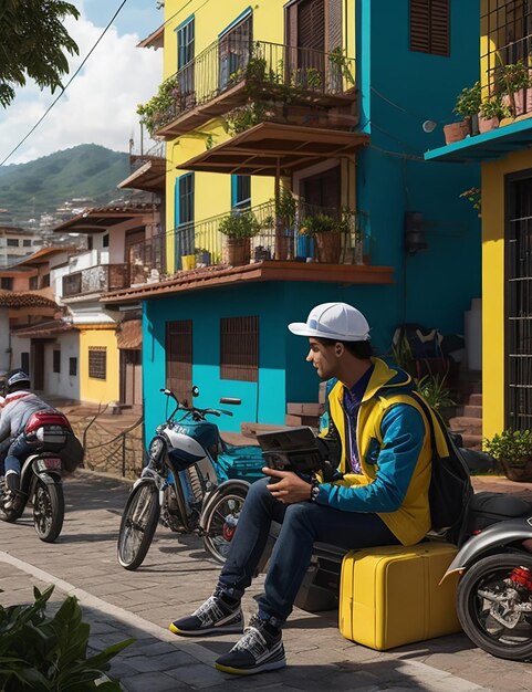 Photo digital life style colombia ai life in colombia colombia festival photography street of colomb