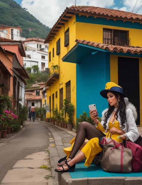 Digital Lifestyle in Colombia Ai Generated photos