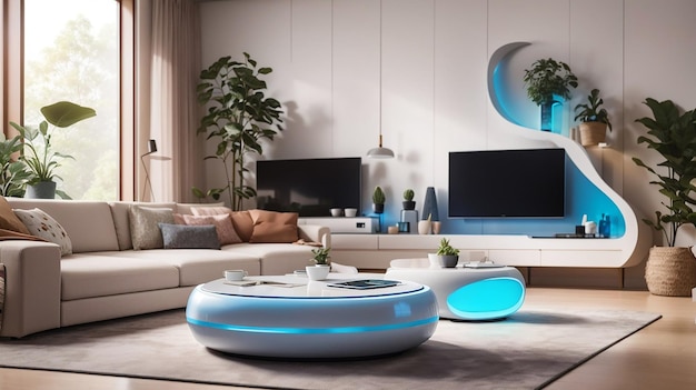 Digital Living transformeert de moderne kamer in een futuristisch toevluchtsoord