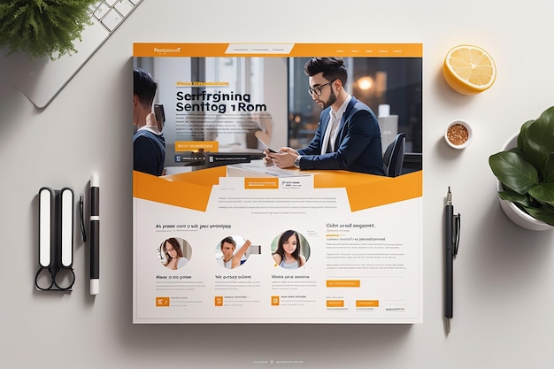 Digital marketing agency and corporate social media post template