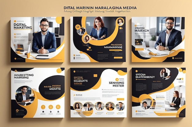 Digital marketing agency and corporate social media post template