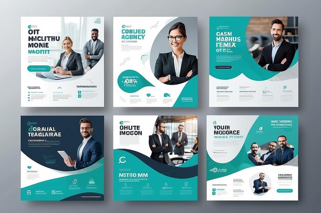 Photo digital marketing agency and corporate social media post template