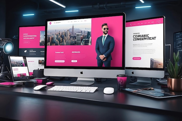 Digital marketing agency and corporate social media post template