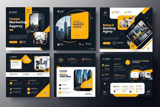 Digital marketing agency and corporate social media post template