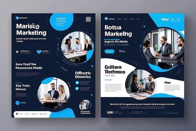 Photo digital marketing agency and corporate social media post template