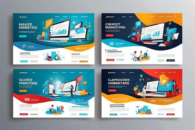 digital marketing agency and corporate web banner template