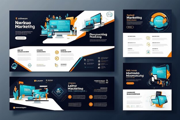 digital marketing agency and corporate web banner template