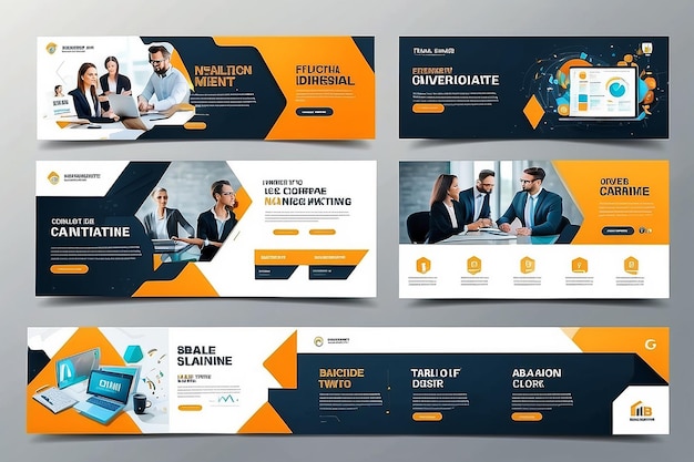digital marketing agency and corporate web banner template