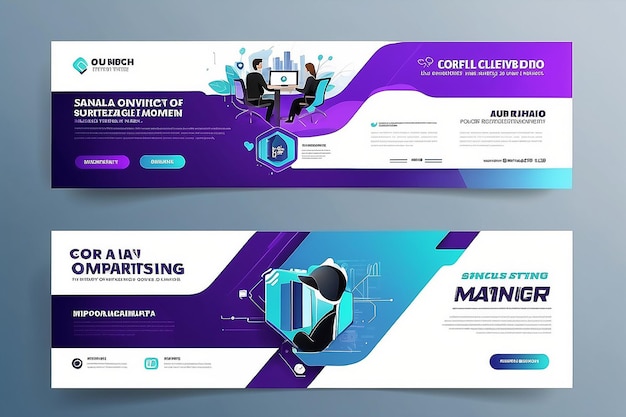 digital marketing agency and corporate web banner template