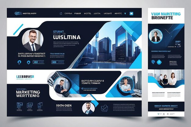 digital marketing agency and corporate web banner template