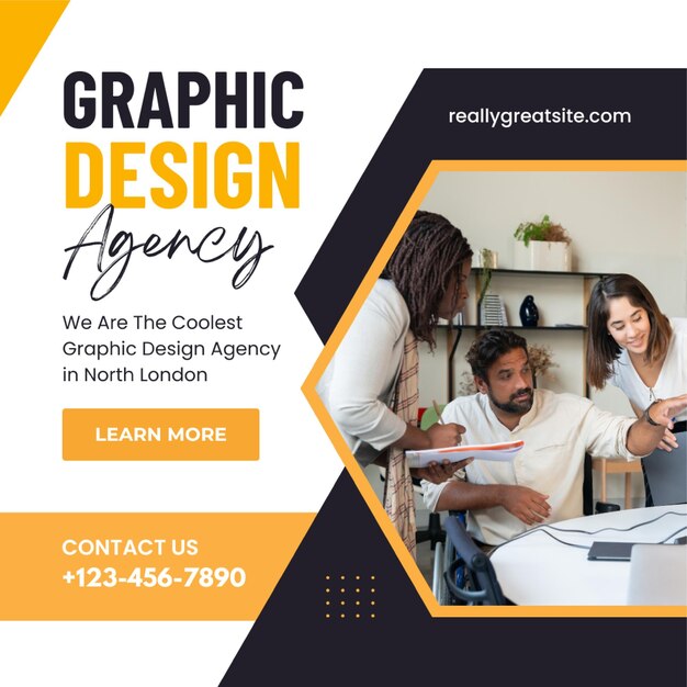 Photo digital marketing agency web banner