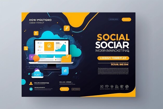 Photo digital marketing banner design for social media post template digital marketing agency presentation