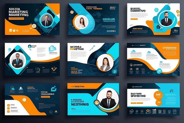 Digital marketing business social media banner template design corporate business social network timeline pagina di copertina presentazione